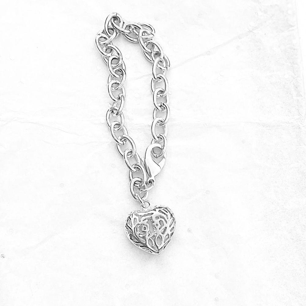 Sterling silver charm bracelet